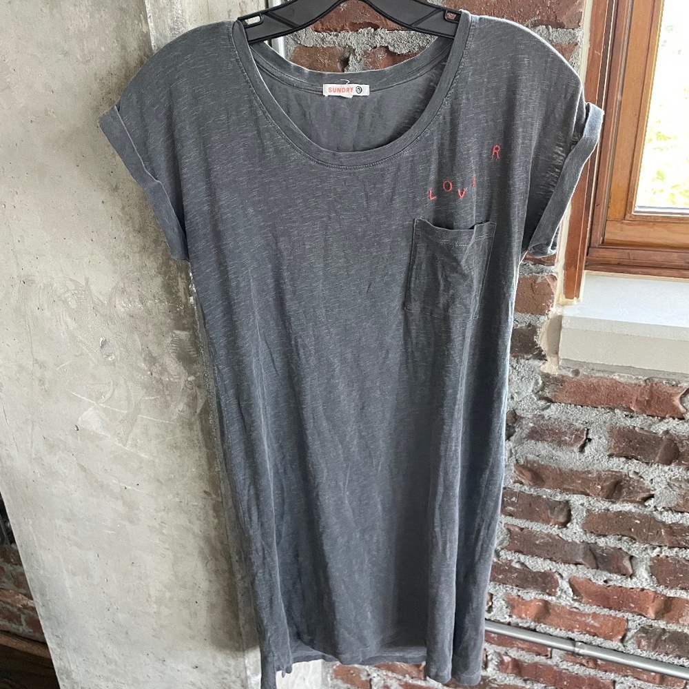 Sundry "Lover" T-Shirt Dress